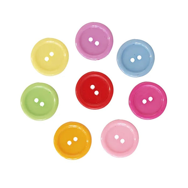 Round Shape Plastic Button Beads